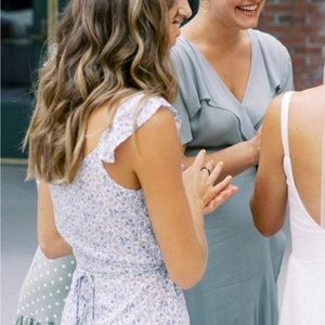 Madewell blue floral dress
